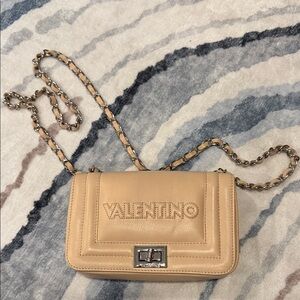 Valentino Beige Leather Crossbody Bag
